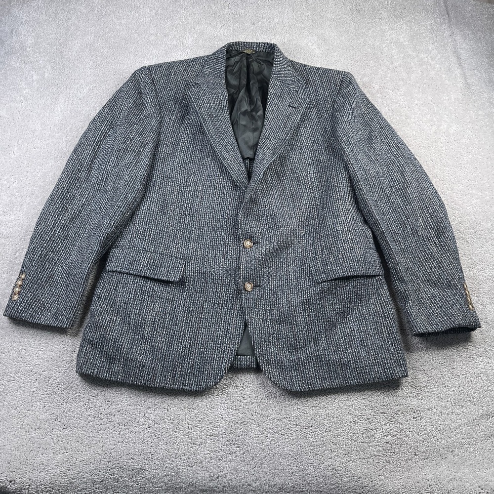 Classic Gray Textured Sport Coat Blazer